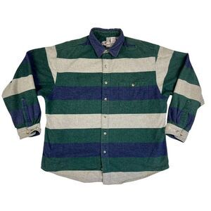 Vtg Prentiss Outdoors Shirt Mens Size XL Flannel Heavy Plaid Made In USA Hunting